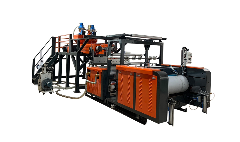 New type high speed fully automatic 2 layer /3 layer co-extrusion stretch film machine